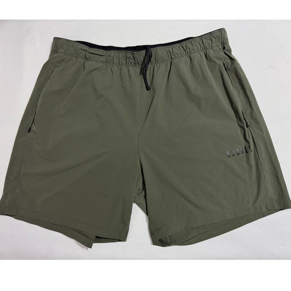NOBULL TRAINING SHORTS — Green Lightweight Stretch Men's Size XL